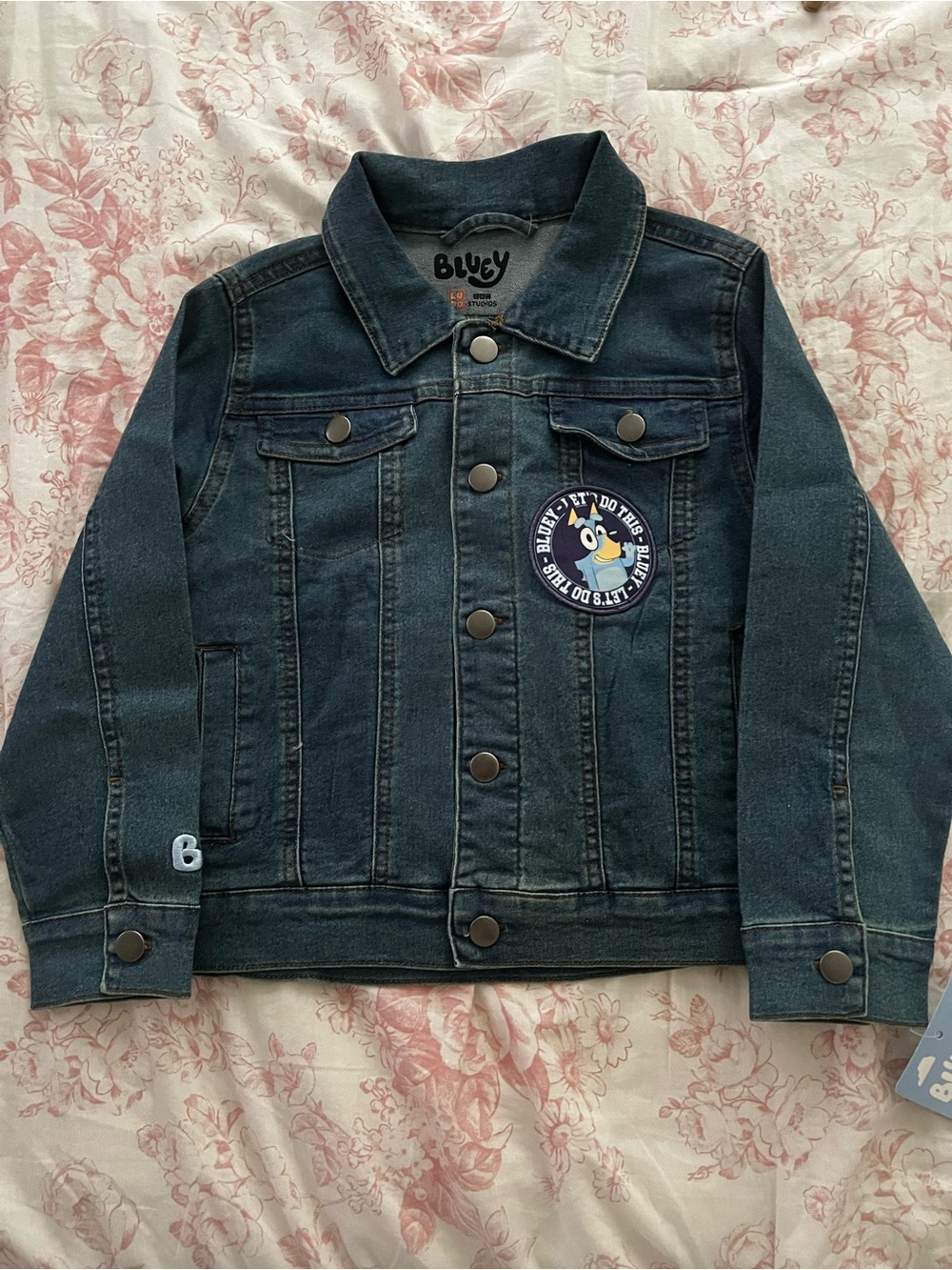 Carter's Dark Blue Denim Jacket with Bingo Patch